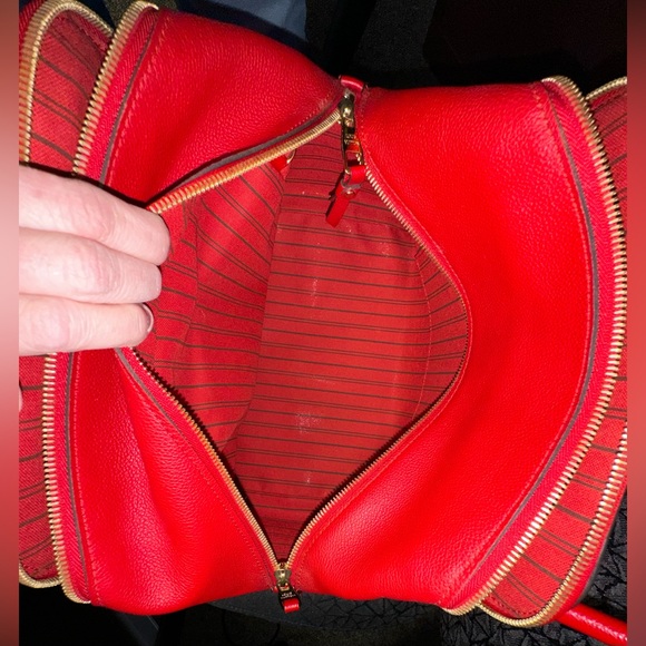 Louis Vuitton Empriente Marais MM Monogram Red Cerise Handbag Satchel Poignant - Picture 9 of 16